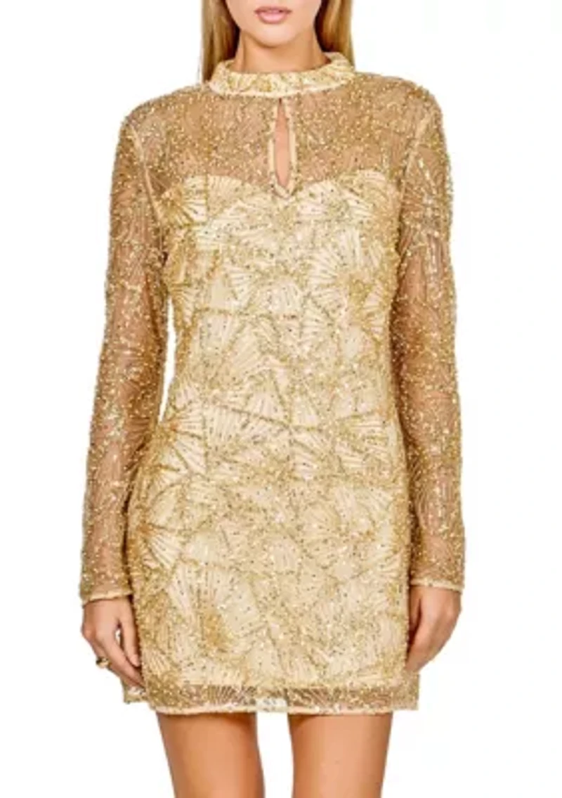 Sequins Beading Mesh Dress