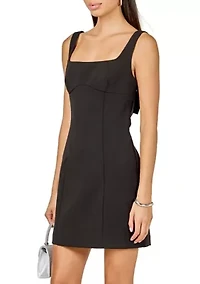 Back Bow Sleeveless Mini Dress