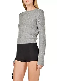 Bead Embellished Sweater