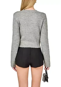 Bead Embellished Sweater