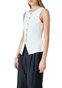 BUTTON UP KNIT VEST