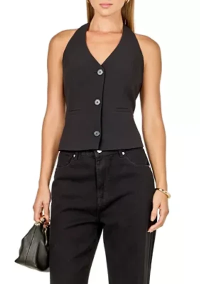 Halter Neck Open Back A-Line Vest