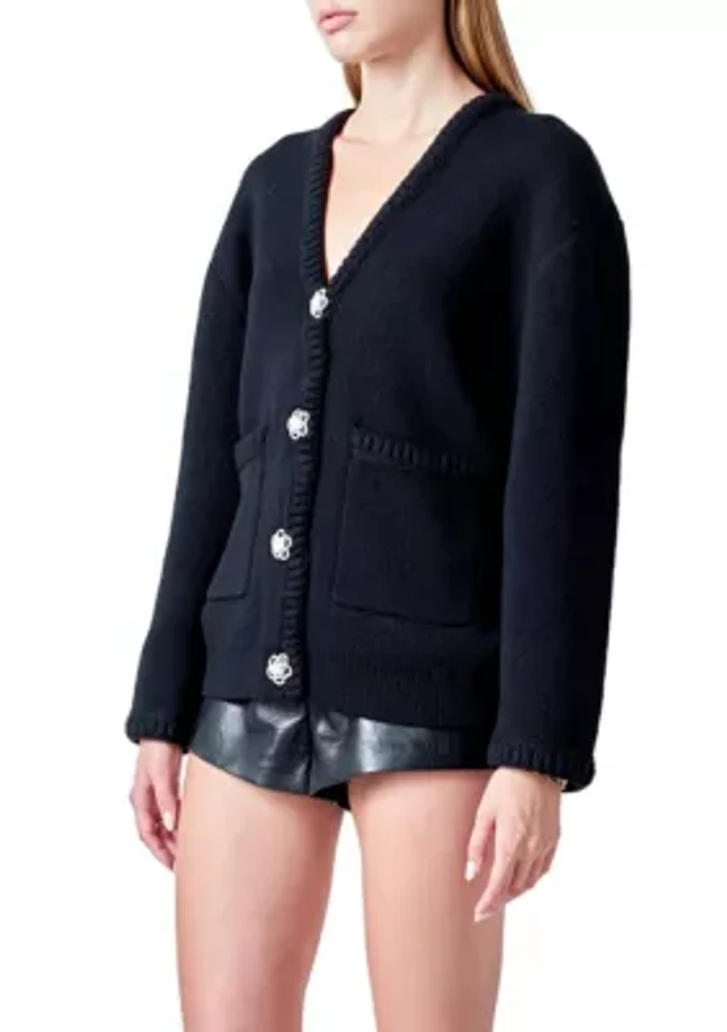 Floral Button Down Cardigan