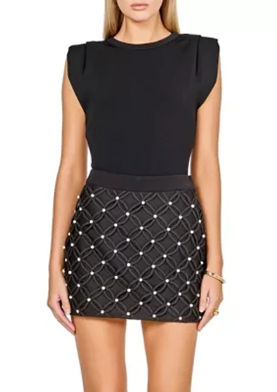 Knit Pleated Shoulder Top