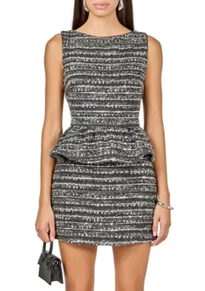 Sequin Textured Peplum Top