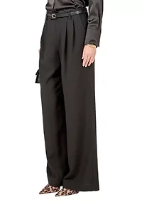 Pleated Wide Trousers
