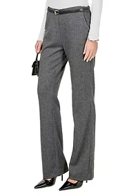 Stretch Knit Flare Pants