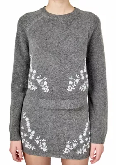 Floral Embroidered Sweater