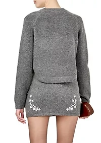 Floral Embroidered Sweater