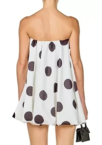 Polka Dot Bubble Mini Dress