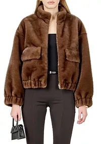 Fur Bomber Jacket