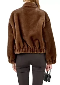 Fur Bomber Jacket