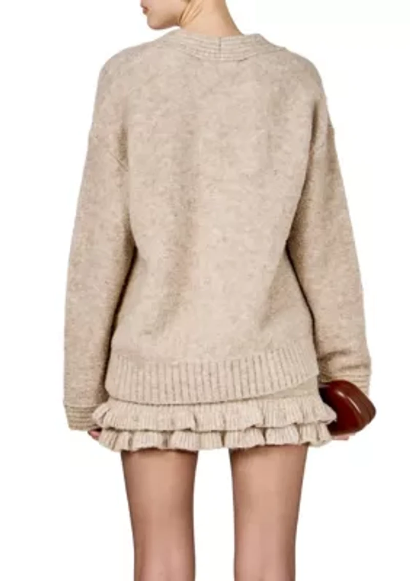 Fuzzy Oversized Cardigan