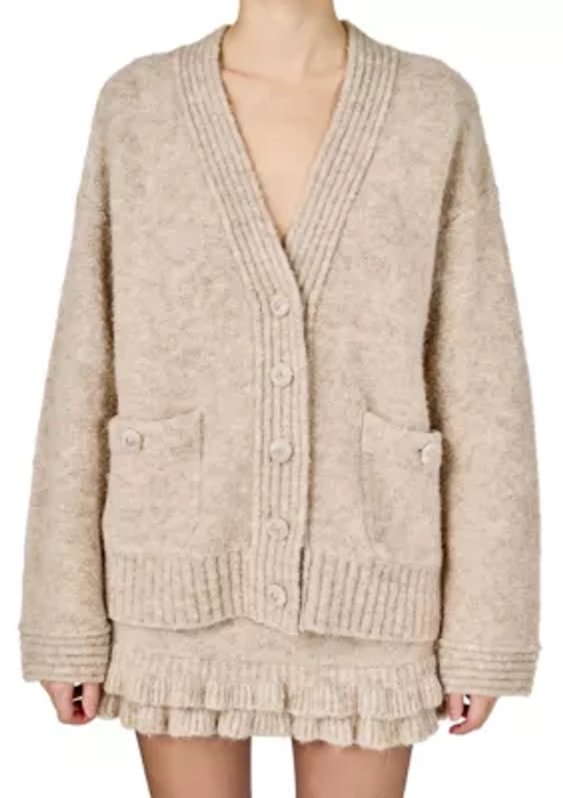 Fuzzy Oversized Cardigan