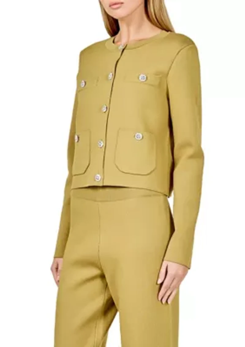 Knit Long Sleeve Cardigan with Pockets