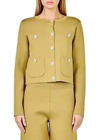 Knit Long Sleeve Cardigan with Pockets