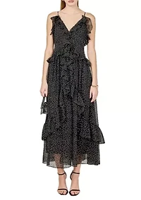 POLKA DOT RUFFLE DRESS