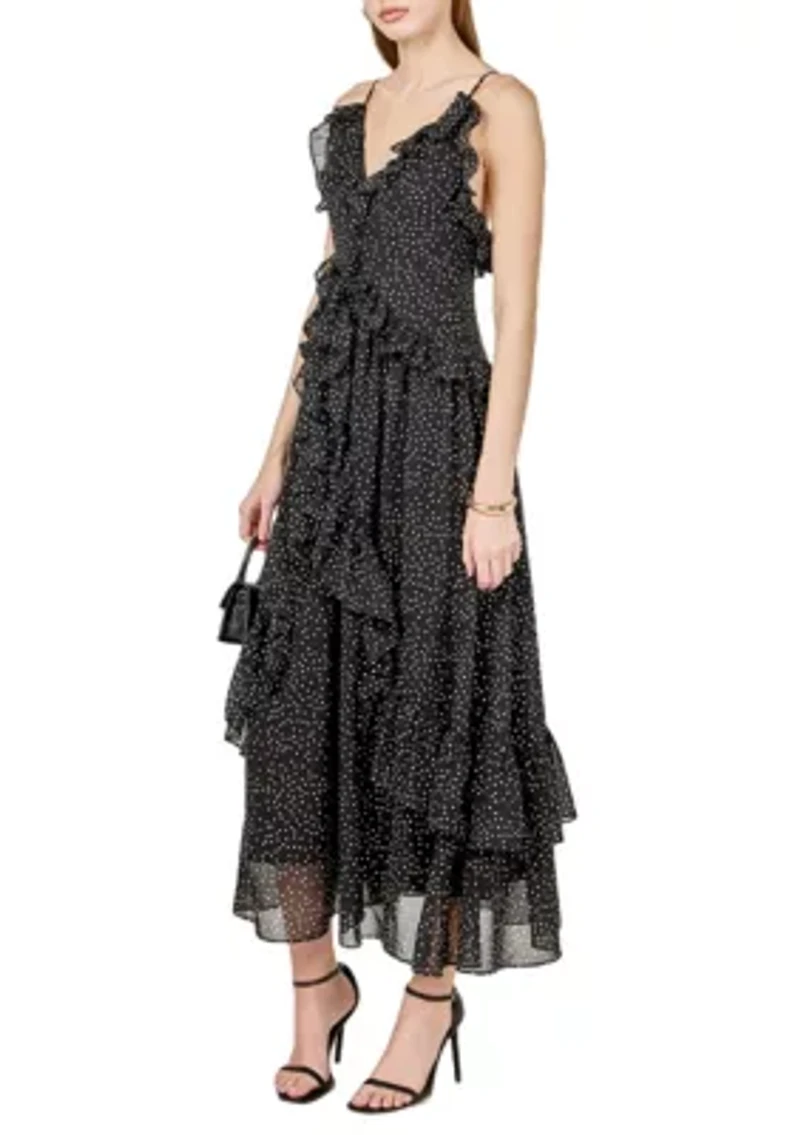 POLKA DOT RUFFLE DRESS