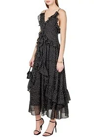 POLKA DOT RUFFLE DRESS