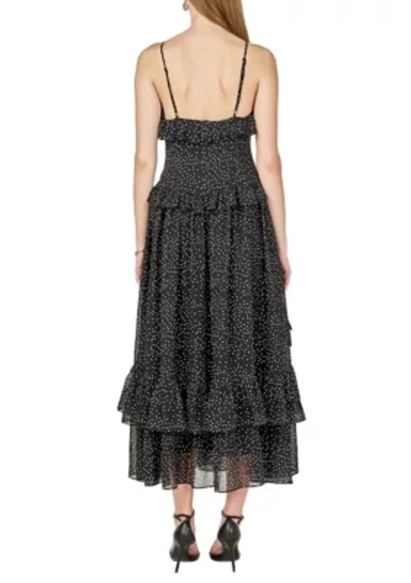 POLKA DOT RUFFLE DRESS