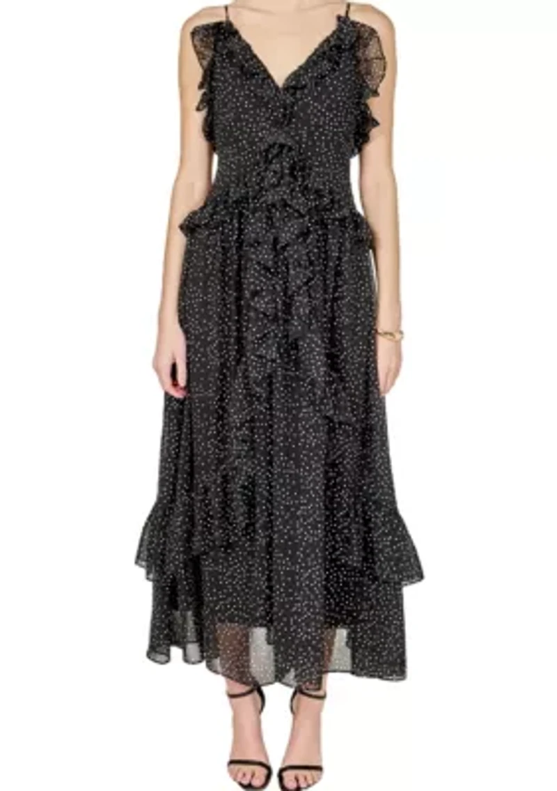 POLKA DOT RUFFLE DRESS