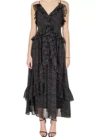 POLKA DOT RUFFLE DRESS