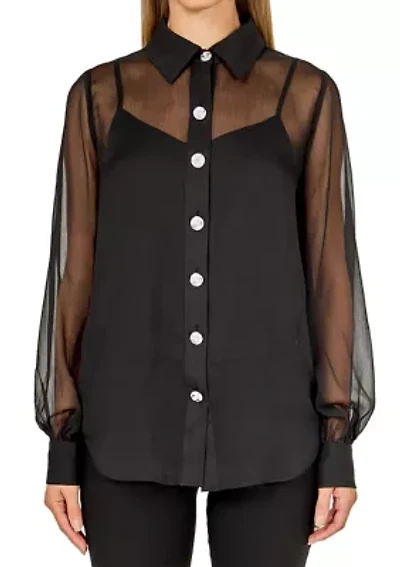 VOLUME SLEEVE SHIRT BLOUSE