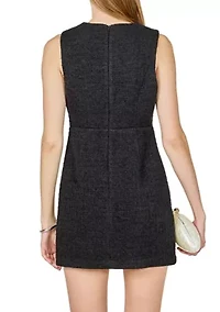 Pearl Bow Mini Dress