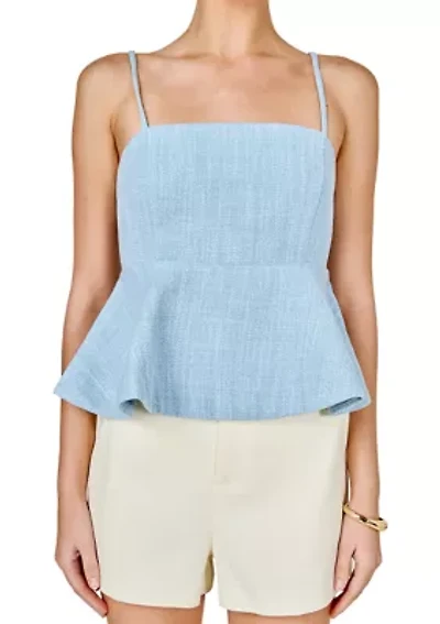 Tweed Baby doll Top