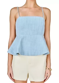 Tweed Baby doll Top