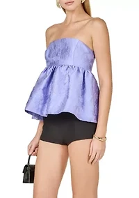 Jacquard Babydoll Tube Top