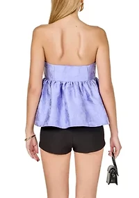 Jacquard Babydoll Tube Top