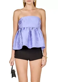 Jacquard Babydoll Tube Top