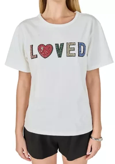 Love Jeweled Patch Top