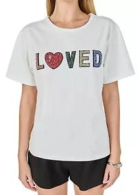 Love Jeweled Patch Top