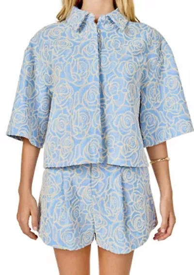 Embroidered detail Top
