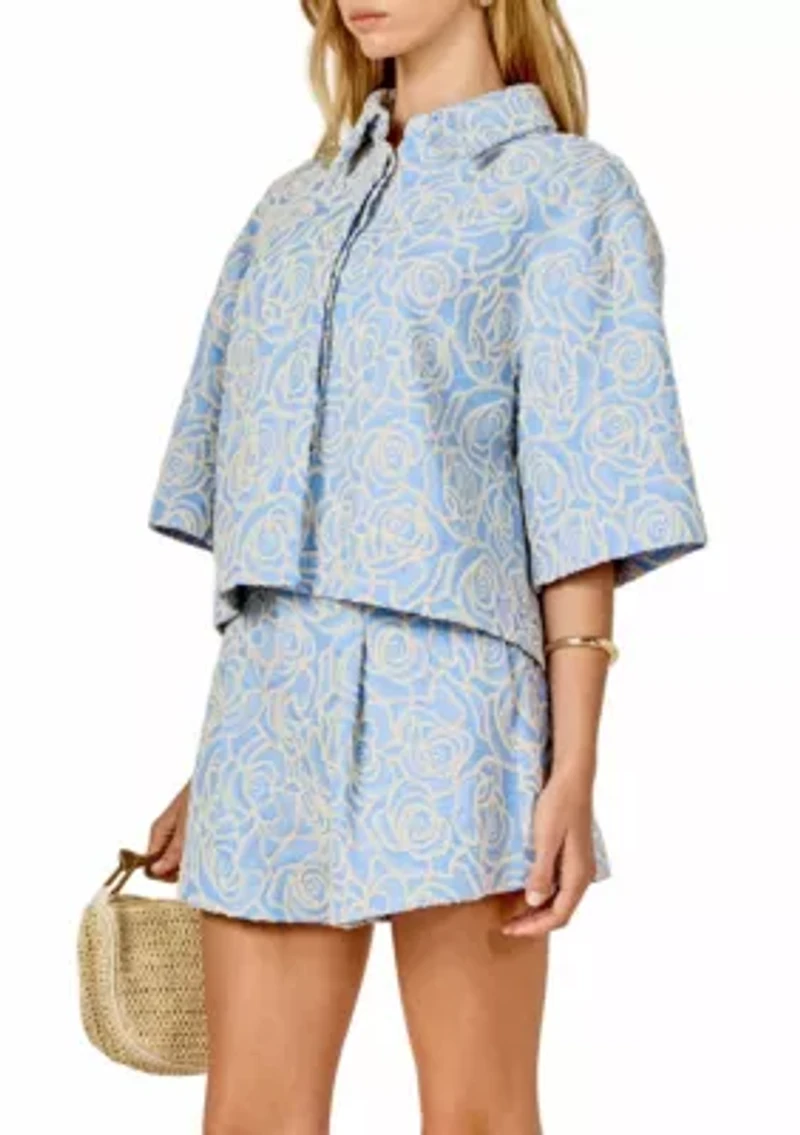 Embroidered detail Top