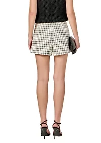 Boucle Tweed Check Pants