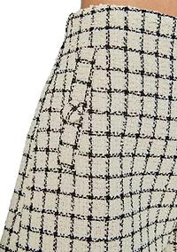 Boucle Tweed Check Pants