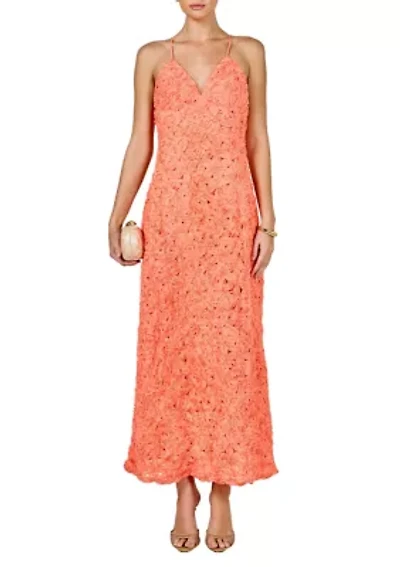 lace spaghetti strap Maxi Dress