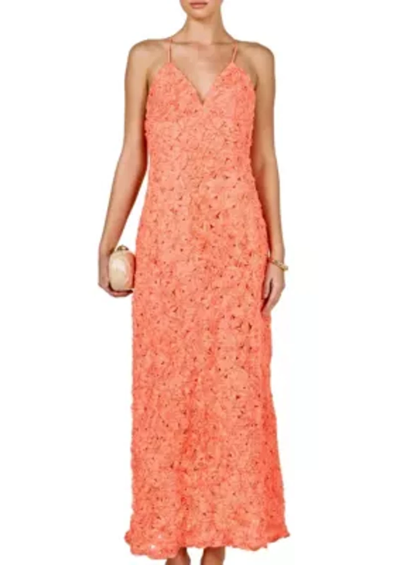 lace spaghetti strap Maxi Dress