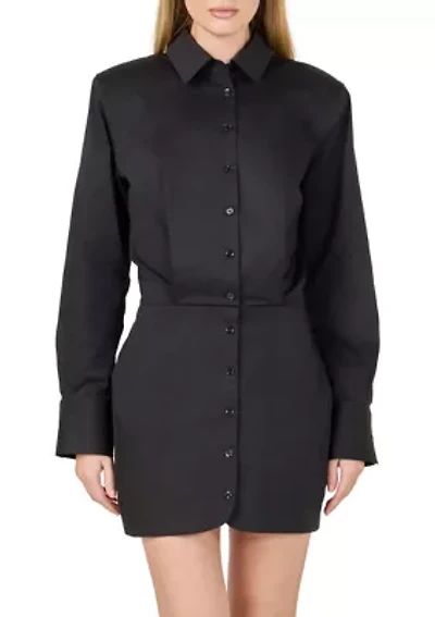 Button Up Long Sleeve Dress