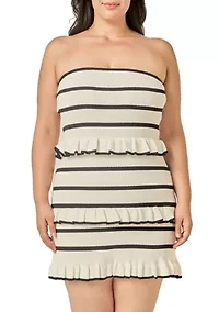 Striped Tube Knit Mini Dress