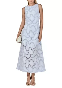 BEADED EMBELLISHMENT MIDI DRESS