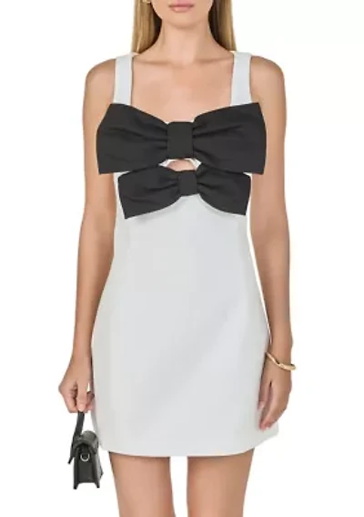 Bow Cutout Mini Dress