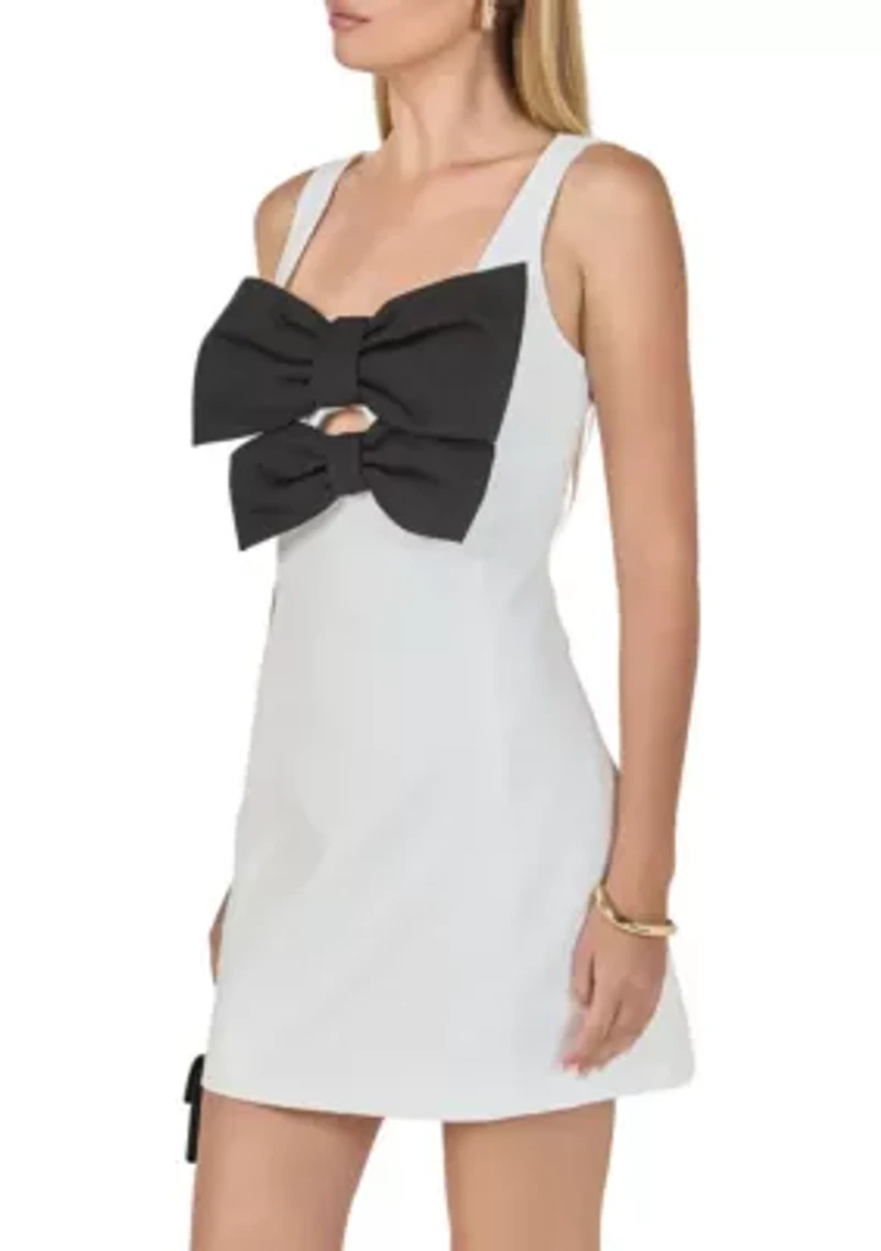 Bow Cutout Mini Dress