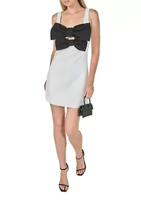 Bow Cutout Mini Dress