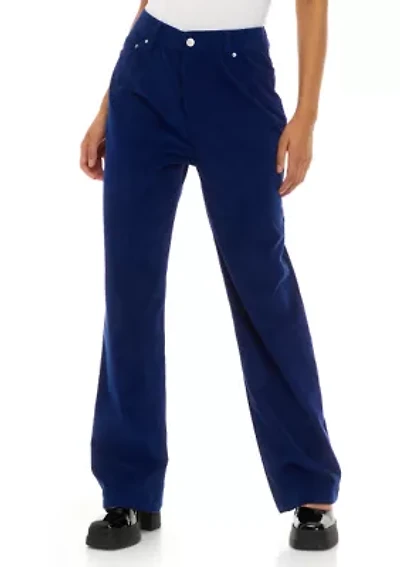 Juniors' Straight Leg Corduroy Pants