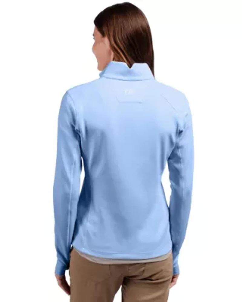 Cutter & Buck Traverse Stretch Eco Quarter Zip Womens Pullover