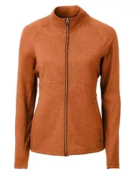 Cutter & Buck Adapt Eco Knit Heather Recycled Womens Full Zip